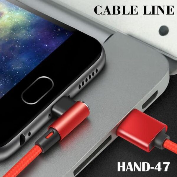 Kabel Data Quick Cable Line Elbow Type C Kabel Data Usb